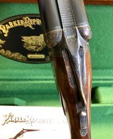 As New Parker Reproduction DHE 20GA - Leather Cased - Fantastic Figured Wood - w/ Manual - 4 of 10