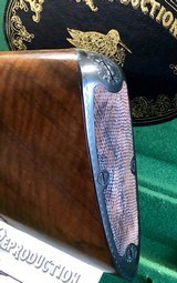 As New Parker Reproduction DHE 20GA - Leather Cased - Fantastic Figured Wood - w/ Manual - 7 of 10