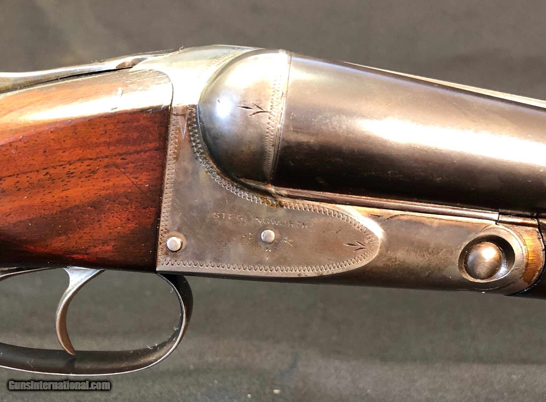 AH Fox Sterlingworth Ejector Hinge Pin Shotgun Fantastic Original