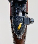 EXHIBITION GRADE MAUSER OBERNDORF MODEL 4000 RIFLE - 222 CAL - EXTENSIVE SCROLL AND OAK LEAF CARVING - EXCEPTIONAL GUN - 4 of 15