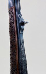 EXHIBITION GRADE MAUSER OBERNDORF MODEL 4000 RIFLE - 222 CAL - EXTENSIVE SCROLL AND OAK LEAF CARVING - EXCEPTIONAL GUN - 5 of 15