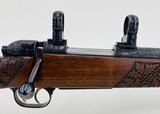 EXHIBITION GRADE MAUSER OBERNDORF MODEL 4000 RIFLE - 222 CAL - EXTENSIVE SCROLL AND OAK LEAF CARVING - EXCEPTIONAL GUN - 7 of 15