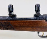 EXHIBITION GRADE MAUSER OBERNDORF MODEL 4000 RIFLE - 222 CAL - EXTENSIVE SCROLL AND OAK LEAF CARVING - EXCEPTIONAL GUN - 12 of 15