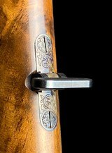 DELUXE HAUPTMANN SPORTING RIFLE- SLIM LINE - CASE COLORED & ENGRAVED - 270 WIN W/ SWAROVSKI & CASE - 15 of 15