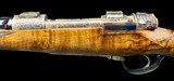 DELUXE HAUPTMANN SPORTING RIFLE- SLIM LINE - CASE COLORED & ENGRAVED - 270 WIN W/ SWAROVSKI & CASE - 11 of 15