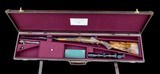 DELUXE HAUPTMANN SPORTING RIFLE- SLIM LINE - CASE COLORED & ENGRAVED - 270 WIN W/ SWAROVSKI & CASE - 2 of 15