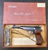 LIKE NEW IN BOX WALTHER PP SPORT C 22LR TARGET PISTOL - 2 of 8