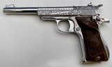 FACTORY ENGRAVED NICKEL STAR MODEL F SPORT 22LR PISTOL - NICE! - 1 of 8