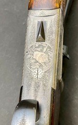 BEAUTIFUL JOHANN MICHELITSCH COMBINATION GUN - STUNNING CARVED STOCK - 12GA X 8X57 W/ KAHLES SCOPE - 3 of 13