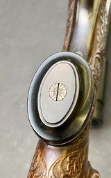 BEAUTIFUL JOHANN MICHELITSCH COMBINATION GUN - STUNNING CARVED STOCK - 12GA X 8X57 W/ KAHLES SCOPE - 13 of 13
