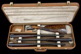 SPECTACULAR BROWNING B25 MIDAS 3 BBL SET - 410 - 28 - 20GA - EXHIBITION WOOD - LIKE NEW - BELGIUM - CASED - 8 of 13