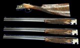 SPECTACULAR BROWNING B25 MIDAS 3 BBL SET - 410 - 28 - 20GA - EXHIBITION WOOD - LIKE NEW - BELGIUM - CASED - 1 of 13