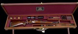 SPECTACULAR HARTMANN & WEISS RIFLE - 7X64 - SWAROVSKI SCOPE - CASED W/ ACCESSORIES - LOW SN - 1 of 9