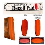 GENUINE S.W. SILVERS SOLID RECOIL PADS - FROM ENGLAND - NOW AVAILABLE IN USA - TWO SIZES - FOR ALL FINE FIREARMS