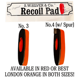 GENUINE S.W. SILVERS SOLID RECOIL PADS - FROM ENGLAND - NOW AVAILABLE IN USA - TWO SIZES - FOR ALL FINE FIREARMS - 2 of 3