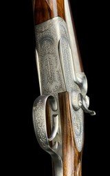EXQUISITE ABBIATICO SALVINELLI SIDELOCK 28GA SINGLE TRIGGER SELF-COCKING HAMMER GAME GUN - DELICATE SCROLL ENGRAVED - BEAUTIFUL GUN - 4 of 14
