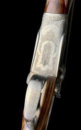 EXQUISITE ABBIATICO SALVINELLI SIDELOCK 28GA SINGLE TRIGGER SELF-COCKING HAMMER GAME GUN - DELICATE SCROLL ENGRAVED - BEAUTIFUL GUN - 9 of 14