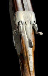 EXQUISITE ABBIATICO SALVINELLI SIDELOCK 28GA SINGLE TRIGGER SELF-COCKING HAMMER GAME GUN - DELICATE SCROLL ENGRAVED - BEAUTIFUL GUN - 13 of 14