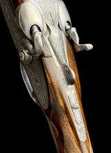 EXQUISITE ABBIATICO SALVINELLI SIDELOCK 28GA SINGLE TRIGGER SELF-COCKING HAMMER GAME GUN - DELICATE SCROLL ENGRAVED - BEAUTIFUL GUN - 3 of 14