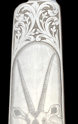 DUMOULIN & FILS TAKE-DOWN SAFARI RIFLE - 375 H&H - BEAUTIFUL BULINO GAME SCENE ENGRAVED - THE PERFECT SAFARI RIFLE - 2 of 11