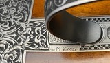 FABBRI EXHIBITION GAME SCENE MARIO TERZI ENGRAVED 12GA O/U SIDELOCK PIGEON GUN- CASED - CIRCA 2000 - PICTURED IN TERZI BOOK - AS NEW - 13 of 13
