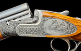 FABBRI EXHIBITION GAME SCENE MARIO TERZI ENGRAVED 12GA O/U SIDELOCK PIGEON GUN- CASED - CIRCA 2000 - PICTURED IN TERZI BOOK - AS NEW - 2 of 13