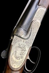 MAGNIFICENT HAMBRUSCH 470 DOUBLE RIFLE - PROFESSIONAL HUNTER - FANTASTIC ENGRAVING - 2 of 15