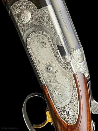 FANTASTIC BERETTA 687 EELL SPORTING GAME GUN - BEAUTIFUL GAME SCENE ENGRAVED