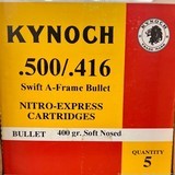 KYNOCH- UK- 500/416 - 400 GR SN SWIFT A-FRAME- 5-ROUND BOX