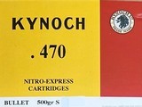 KYNOCH- UK- 470 NITRO EXPRESS - 500 GR SOLID - 5-ROUND BOX