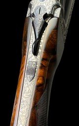 COSMI DELUXE 20GA AUTO LOADING SHOTGUN - MAGNIFICENT ENGRAVING W/ GOLD GAME SCENE - BEAUTIFUL WOOD - 8 of 11