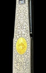 COSMI DELUXE 20GA AUTO LOADING SHOTGUN - MAGNIFICENT ENGRAVING W/ GOLD GAME SCENE - BEAUTIFUL WOOD - 6 of 11