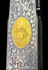 COSMI DELUXE 20GA AUTO LOADING SHOTGUN - MAGNIFICENT ENGRAVING W/ GOLD GAME SCENE - BEAUTIFUL WOOD - 1 of 11