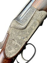CLASSIC MERKEL 303E GAME SCENE ENGRAVED SUPERLIGHT HAND-DETACHABLE SIDELOCK GAME GUN W/ SINGLE TRIGGER - 2 of 15