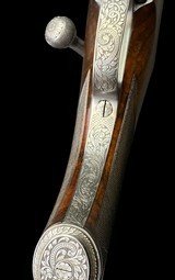 PERUGINI & VISINI EXHIBITION GRADE 416 RIGBY SAFARI RIFLE W/ SWAROVSKI SCOPE - BEAUTIFUL ENGRAVING - A PROPER SAFARI GUN - 8 of 14