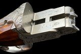 PERUGINI & VISINI DELUXE SAFARI DOUBLE RIFLE - 470 NITRO - GRECO ENGRAVED W/ SCHMIDT BENDER ILLUMINATED SCOPE. -
CASED - 12 of 15
