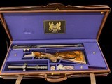 PERUGINI & VISINI DELUXE SAFARI DOUBLE RIFLE - 470 NITRO - GRECO ENGRAVED W/ SCHMIDT BENDER ILLUMINATED SCOPE. -
CASED - 2 of 15