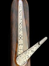 PERUGINI & VISINI DELUXE SAFARI DOUBLE RIFLE - 470 NITRO - GRECO ENGRAVED W/ SCHMIDT BENDER ILLUMINATED SCOPE. -
CASED - 7 of 15
