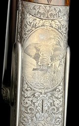 STUNNING DANIEL FRASER SCOTLAND600 NITRO DOUBLE RIFLE - CREATIVE ARTS ENGRAVED - BEAUTIFUL AND RARE - CASED - 2 of 15