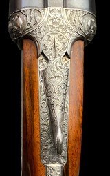 STUNNING DANIEL FRASER SCOTLAND600 NITRO DOUBLE RIFLE - CREATIVE ARTS ENGRAVED - BEAUTIFUL AND RARE - CASED - 4 of 15