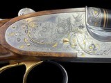HAUPTMANN 8X57 JRS DELUXE GAME SCENE AND GOLD ACCENT SIDELOCK DOUBLE RIFLE - W/ SWAROVSKI Z8i - ILLUMINATED - 6 of 15