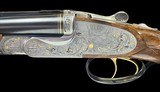 HAUPTMANN 8X57 JRS DELUXE GAME SCENE AND GOLD ACCENT SIDELOCK DOUBLE RIFLE - W/ SWAROVSKI Z8i - ILLUMINATED - 2 of 15