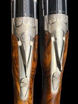 BERETTA MATCHED PAIR 20GA -687 SILVER PIGEON III W/ SPECIAL ORDER DELUXE WOOD - 29.5