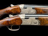 BERETTA MATCHED PAIR 20GA -687 SILVER PIGEON III W/ SPECIAL ORDER DELUXE WOOD - 29.5