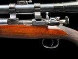 JOHN RIGBY 275 HIGH VELOCITY RIFLE - HOLLAND & HOLLAND SCOPE QUICK DETACH MOUNTS - RIGBY PEEP -
BEAUTIFUL CLASSIC RIFLE - 4 of 14