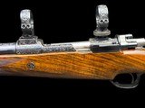 SPECTACULAR DELUXE WESTLEY RICHARDS 300 WIN MAG BOLT RIFLE W/ 30MM SWING MOUNTS - LEATHER CASED - 5 of 14