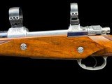 LTD EDITION 1 OF 100 DELUXE MAUSER 416 RIGBY MAGNUM DOUBLE SQUARE BRIDGE RIFLE - 30MM RINGS - RARE GUN - 11 of 16