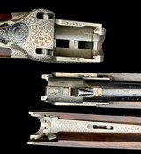 MERKEL --HAND-DETACHABLE SIDELOCK--12GA--FULL SCROLL ENGRAVED - 28