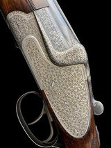 MERKEL --HAND-DETACHABLE SIDELOCK--12GA--FULL SCROLL ENGRAVED - 28