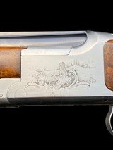 FN BROWNING B125 SUPERLIGHT SUPERPOSED GAME GUN - JP BAILEY GAME SCENE ENGRAVED-BEAUTIFUL WOOD - LOOOK! - 4 of 15